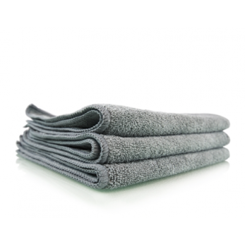 Сірий мікрофібровий професійний рушник для металевих поверхонь, 40х40 см MIC_352