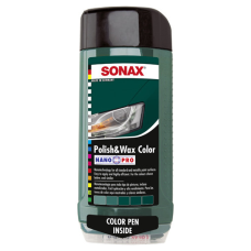 Зелена воскова поліроль з олівцем Sonax Polish&Wax Color NanoPro (500 мл)