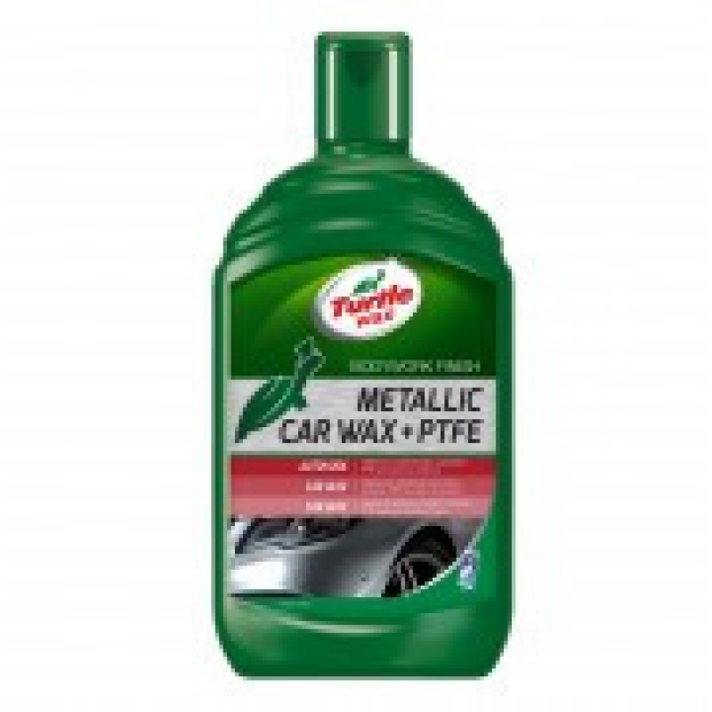 Поліроль для ЛКП `металік` Turtle Wax Metallic Car Wax + PTFE (тефлон) RU 409260-0.5L