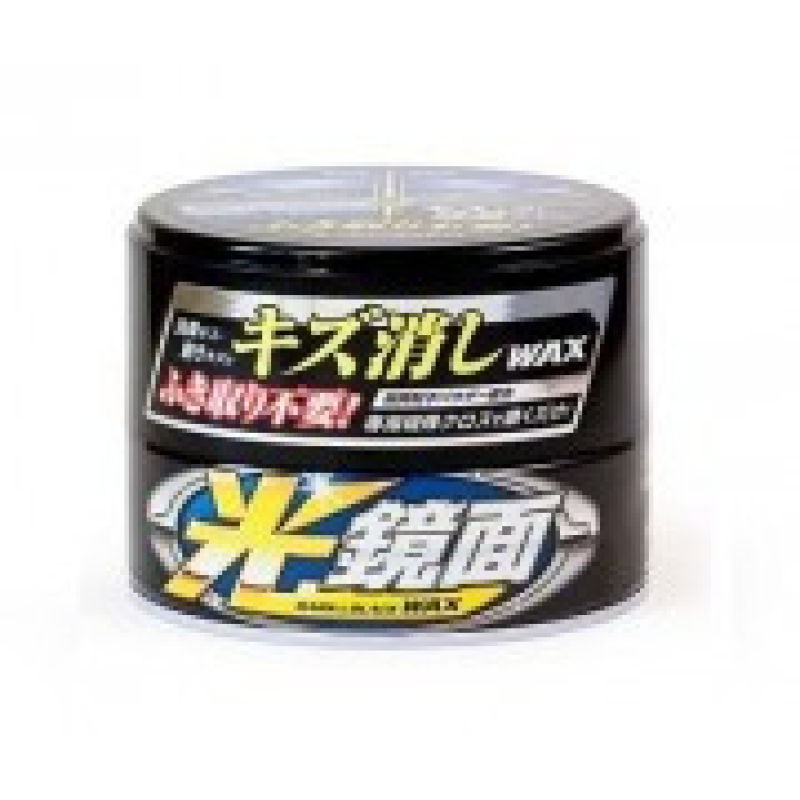 Поліроль + антидряпин + блиск для темних ЛКП авто Soft99 New Scratch Clear Wax Mirror Finish Dark & Black 004