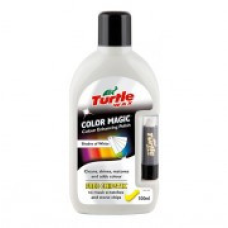 Кольоробагачений білий воскова поліроль із тонувальним олівцем Turtle Wax Color Magic Plus (500 мл)