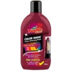 Кольоробагачений темно-червоний воскова поліроль із тонувальним олівцем Turtle Wax Color Magic Plus (500 мл)