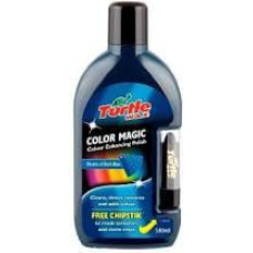 Кольоробагачений темно-синій воскова поліроль із тонувальним олівцем Turtle Wax Color Magic Plus (500 мл)