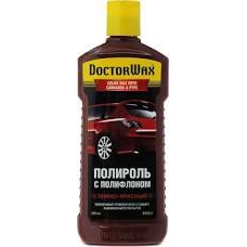 Темно-червона поліроль Doctor Wax з поліфлоном і воском карнауба (300 мл)