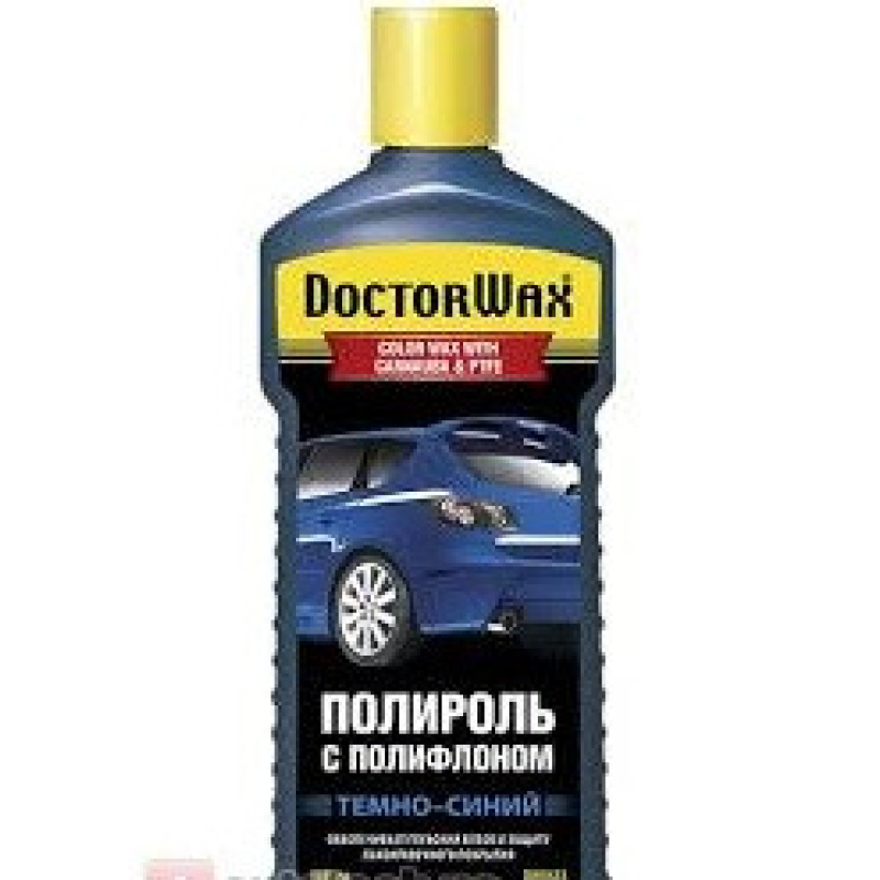 Темно-синій поліроль Doctor Wax з поліфлоном і воском карнауба (300 мл)