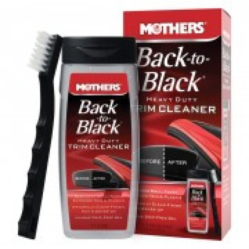 Набір для відновлення темного пластику + щітка Mothers Back to Black Heavy Duty Trim Cleaner MS06141 (355мл