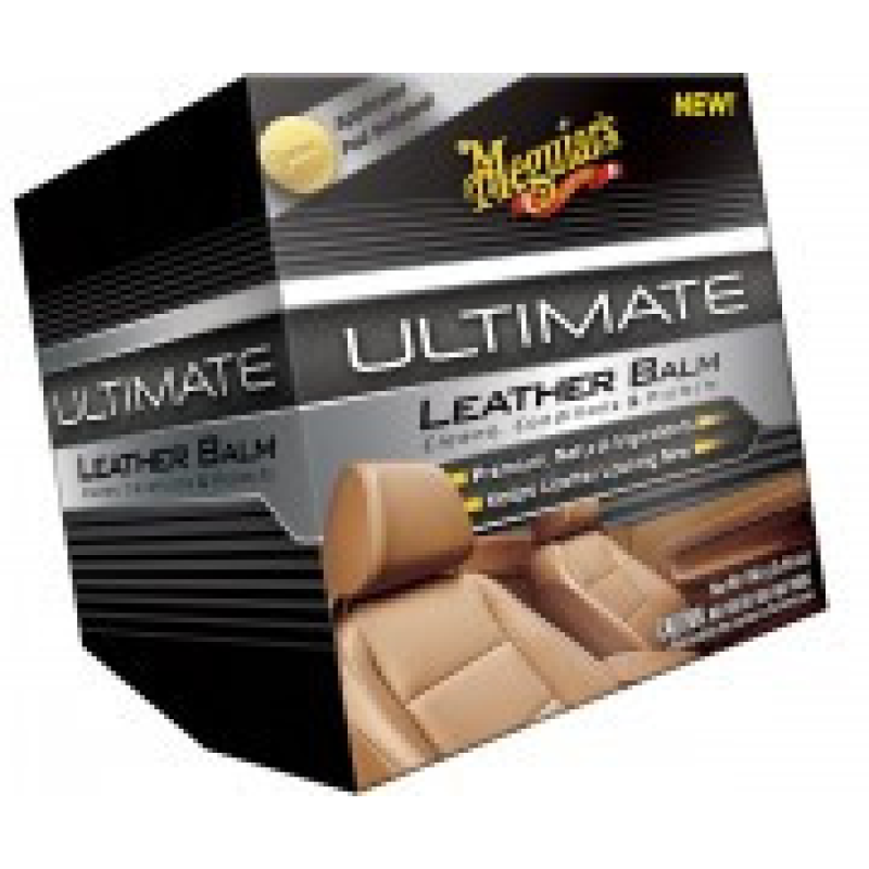 Преміум-бальзам для шкіри + поролоновий аплікатор Meguiar“s G189 Ultimate Leather Balm (160г)