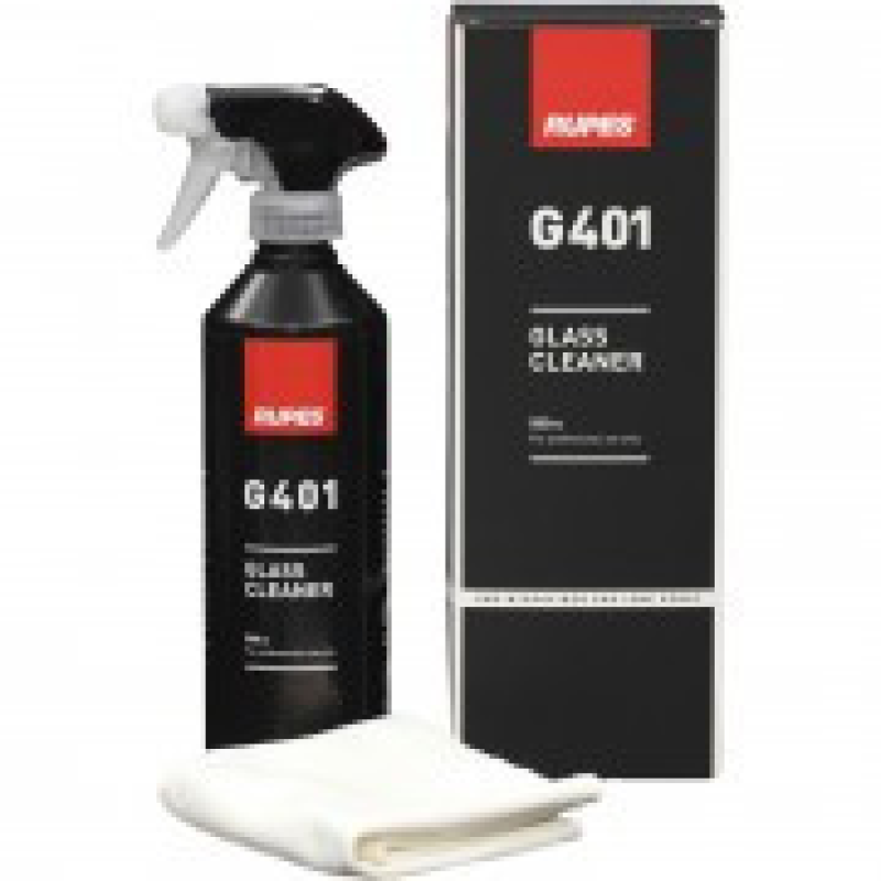 Очисник скла Rupes G401 Glass Cleaner (500мл) + мікрофібра Очисник скла Rupes G401 Glass Cleaner (500мл) + мікрофібра