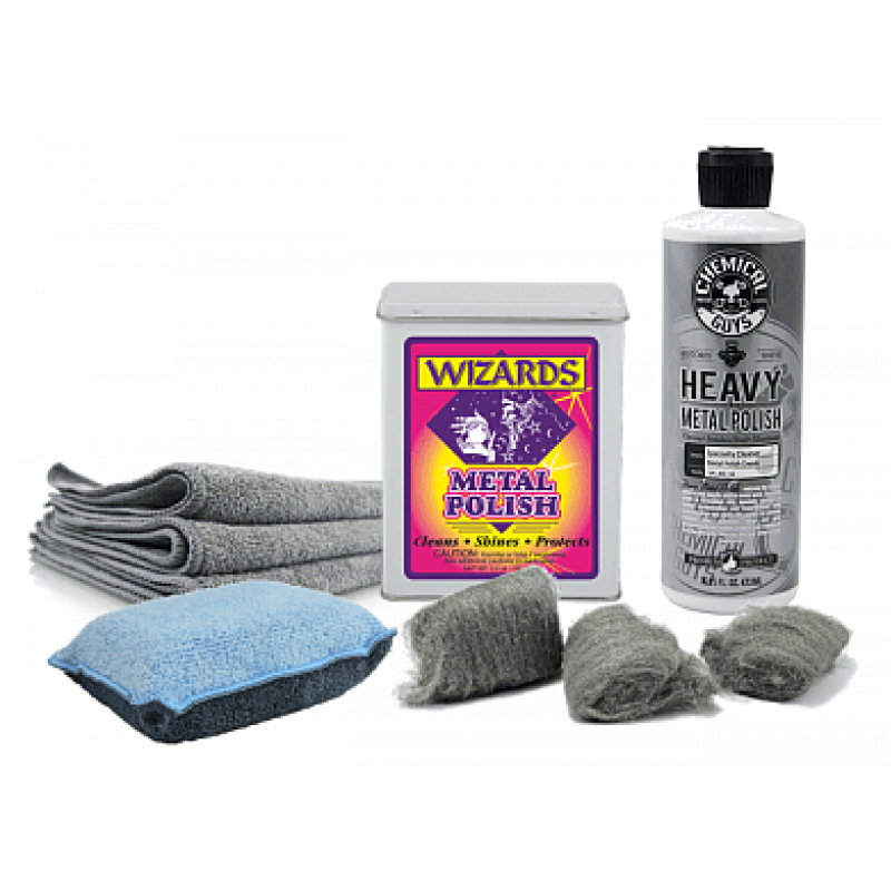Набір для очищення, полірування і догляду за хромованими елементами автомобіля Набір для очищення, полірування і догляду за хромованими елементами автомобіля