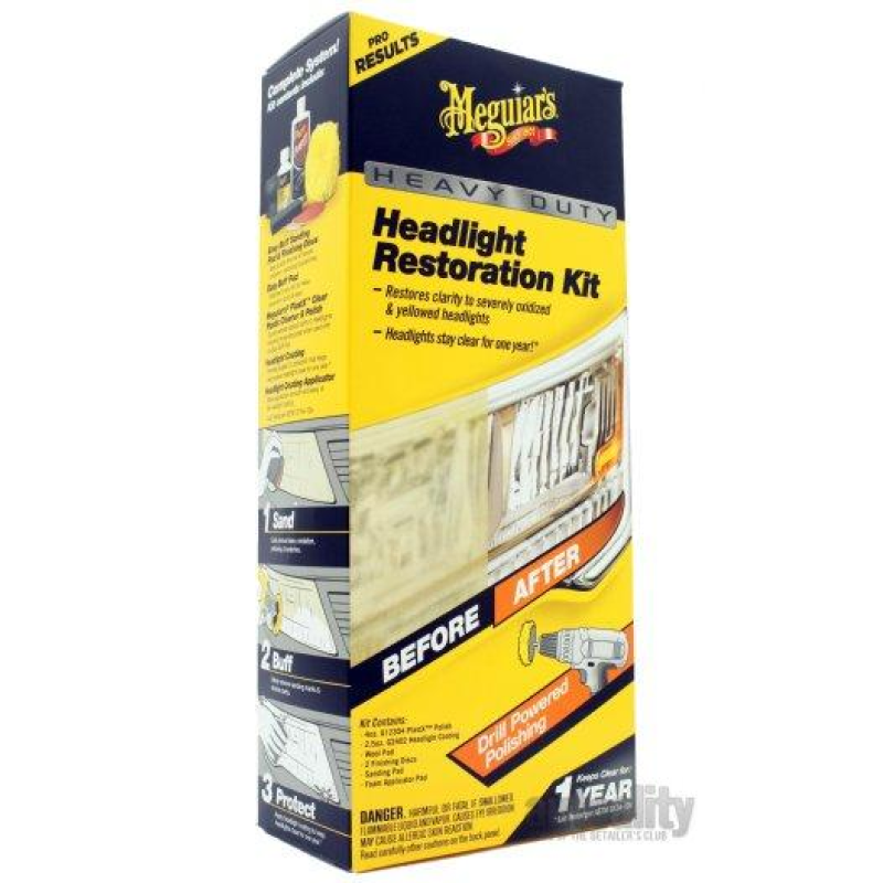 Meguiar“s Heavy Duty Headlight Restoration Kit Набір для абразивного відновлення фар