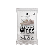 Серветки для взуття Nanomax CLEANING WIPES 15 шт. купити в Україні
