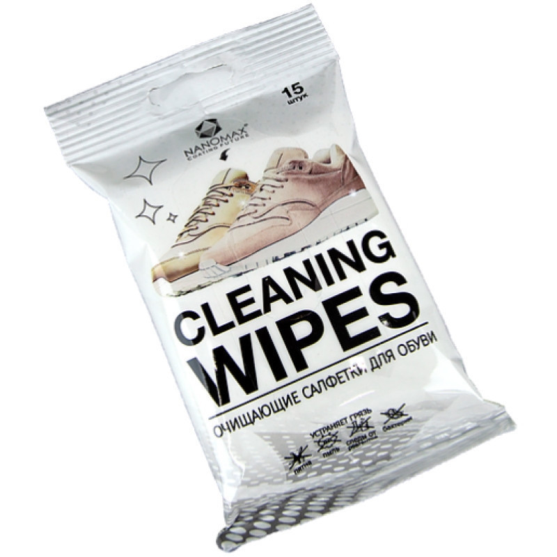 Очисні серветки Наномакс CLEANING WIPES 15 шт. купити в Україні Очисні серветки Наномакс CLEANING WIPES 15 шт. купити в Україні