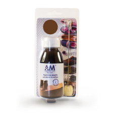 Фарба для взуття із замші та шкіри КОРИЧНЕВОГО кольору, 100 мл