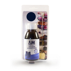 Незмивна фарба для взуття СИНОГО кольору 100 мл АМ