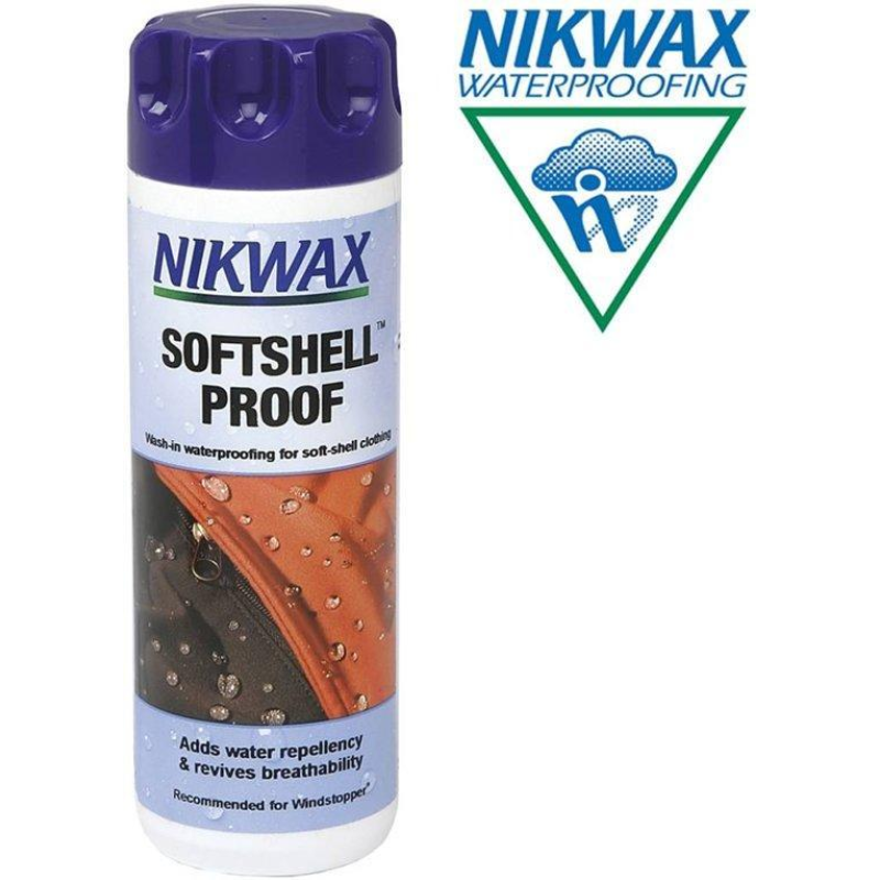 Водовідштовхувальне просочення для одягу Nikwax Soft shell proof 300 мл
