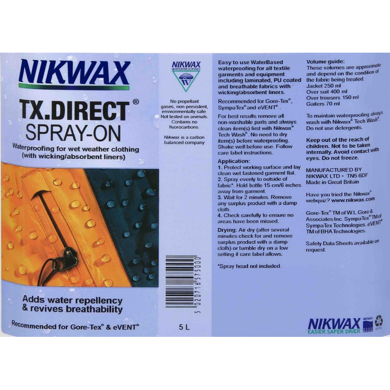 Гідрофобний засіб Nikwax TX Direct Spray-On 150 мл