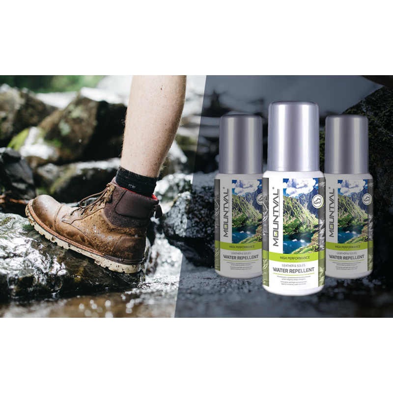 Невидимий захист для взуття Mountval Water Repellent — Leather&Soles