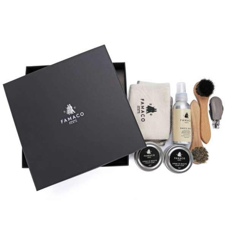Набір для догляду за взуттям Famaco Box XL, 7 предметів