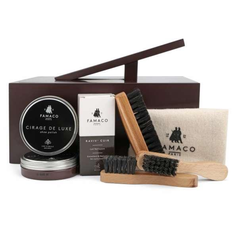 Подарунковий набір для догляду за взуттям Famaco Pied Cireur, 7 предметів