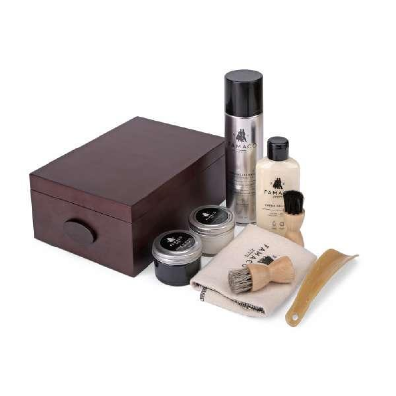 Подарунковий набір для догляду за шкіряним взуттям Famaco Bois De Rose