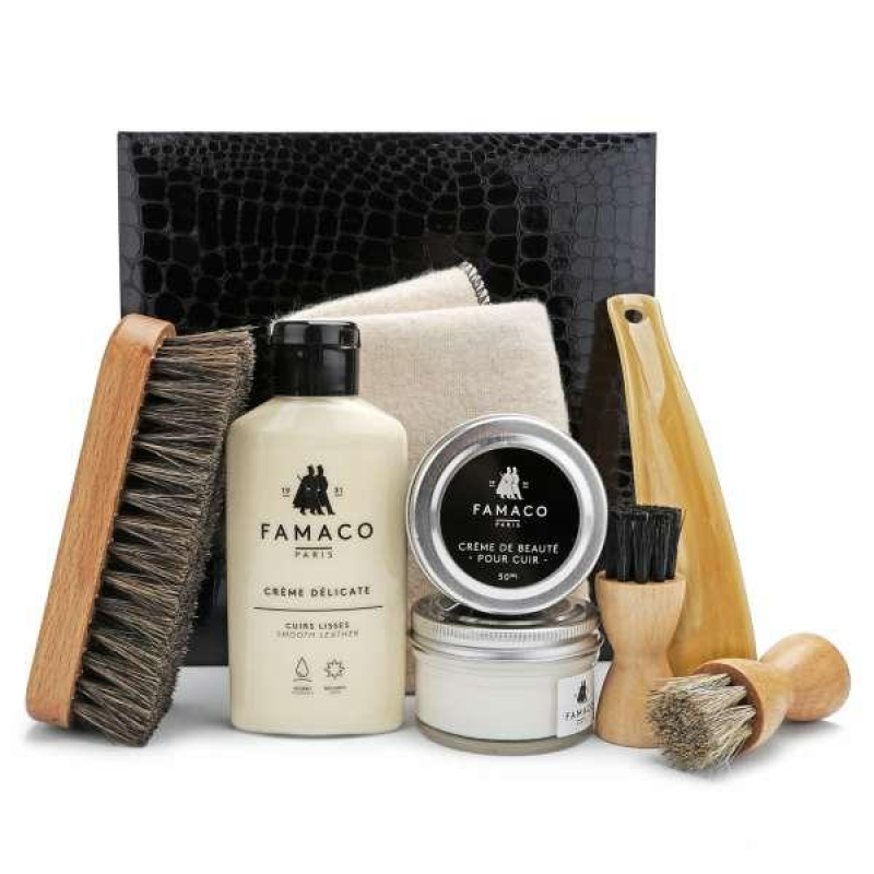 Набір для догляду за взуттям Famaco Renoir Croco, 8 предметів