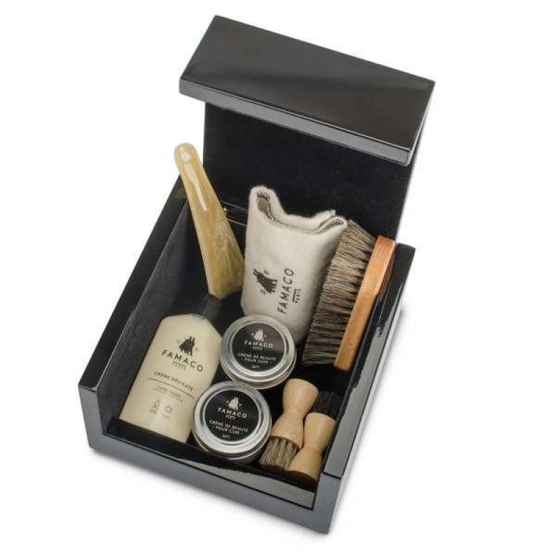 Набір засобів для догляду за взуттям Famaco Coffret Renoir, 8 предметів