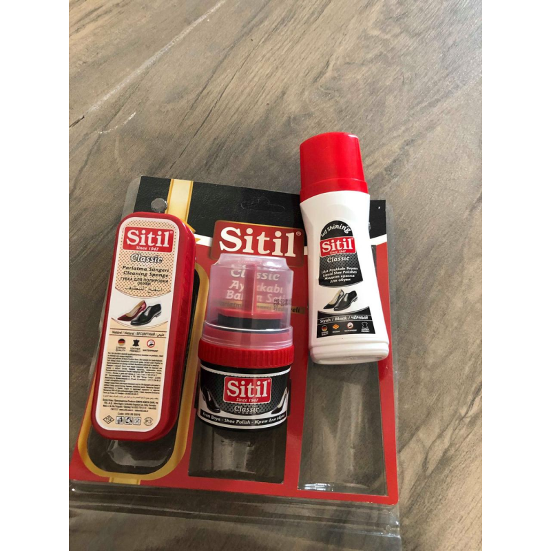Набір для повноцінного догляду за взуттям Sitil
