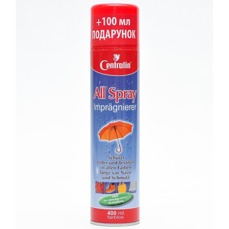 Водовідштовхувальний спрей для взуття CENTROLIN