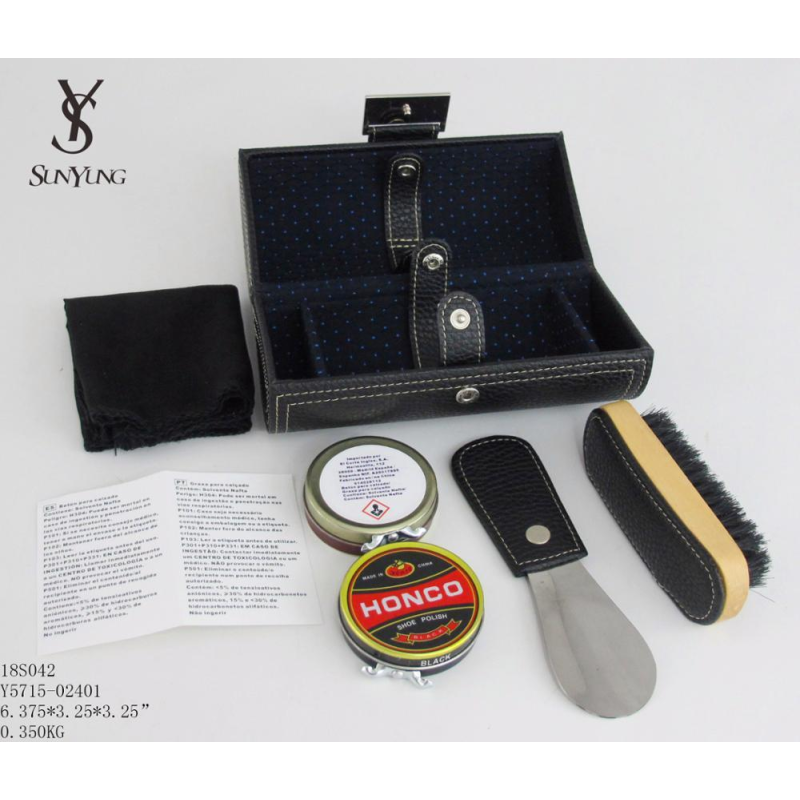 Елегантний набір пензлів для чищення взуття