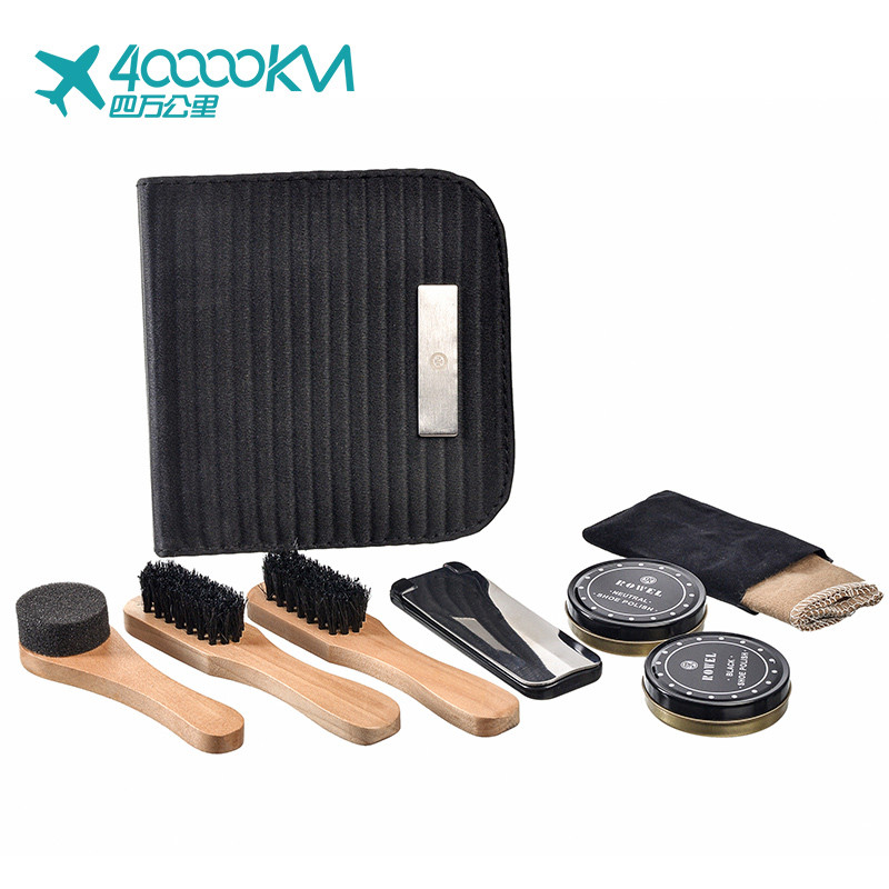 Елегантний набір пензлів для чищення взуття