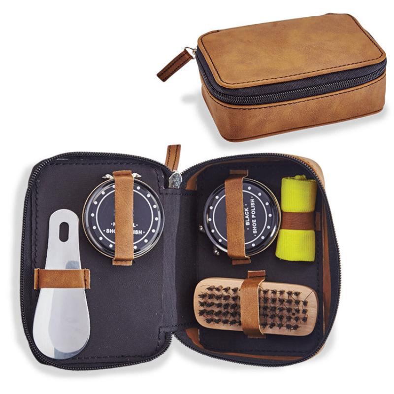 Розкішний шкіряний чохол для чищення взуття