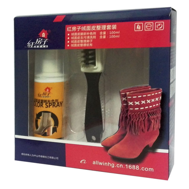 Набір засобів для догляду за взуттям із замші