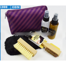 Дорожній Фіолетовий набір для догляду за взуттям