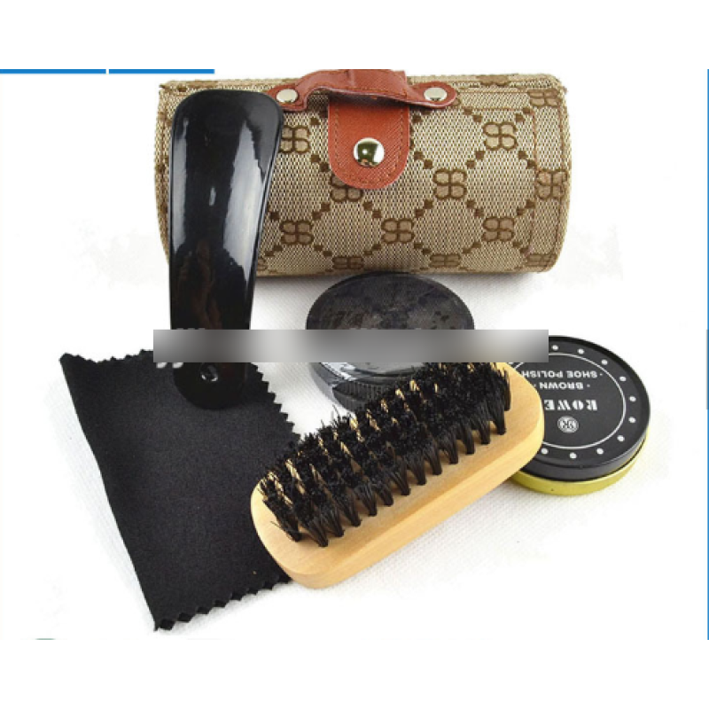 Набір засобів для догляду за взуттям з квітковим візерунком