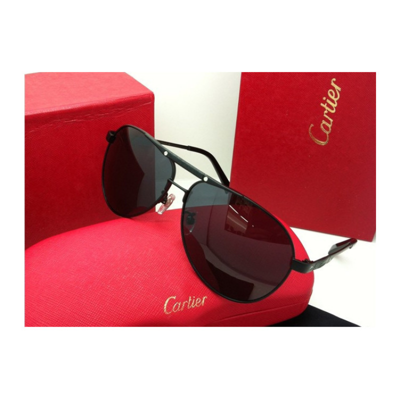 Сонцезахисні окуляри Cartier (135) чорна оправа Сонцезахисні окуляри Cartier (135) чорна оправа