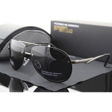 Сонцезахисні окуляри Porsche Design c поляризацією (p-8501) срібна оправа