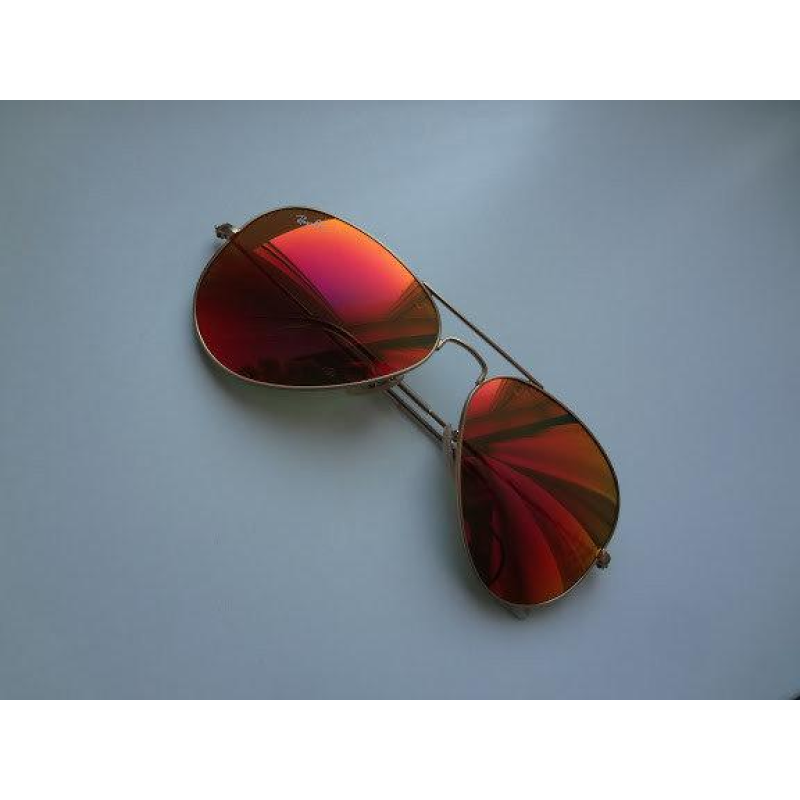 Жіночі сонцезахисні окуляри в стилі RAY BAN aviator large metal 112/69 LUX