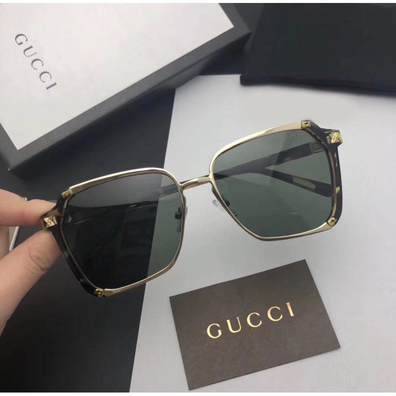 Жіночі сонцезахисні окуляри в стилі GUCCI (55934) leo