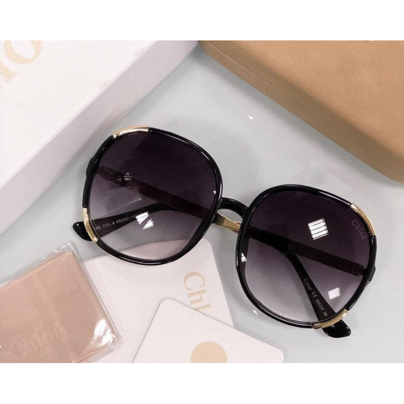 Жіночі сонцезахисні окуляри в стилі Chloe (712) black