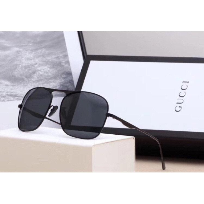 Чоловічі сонцезахисні окуляри в стилі Gucci (0106) black