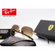Сонцезахисні чоловічі окуляри в стилі RAY BAN 8307 (001/51 brown) Lux