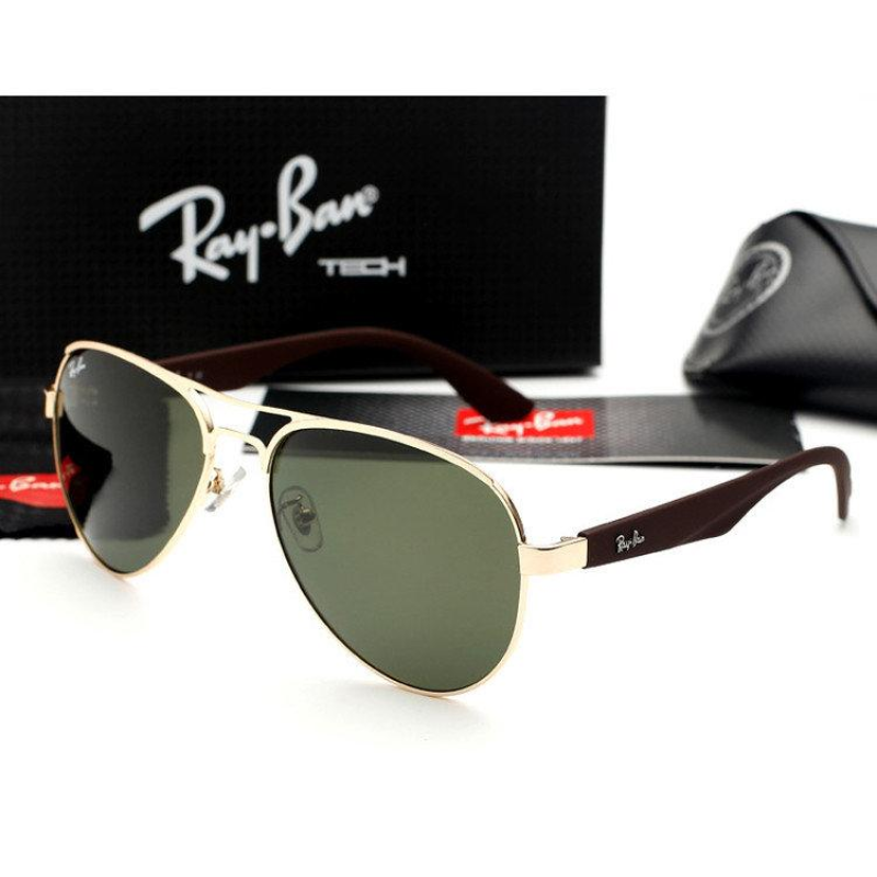 Чоловічі сонцезахисні окуляри в стилі RB 3523 gold