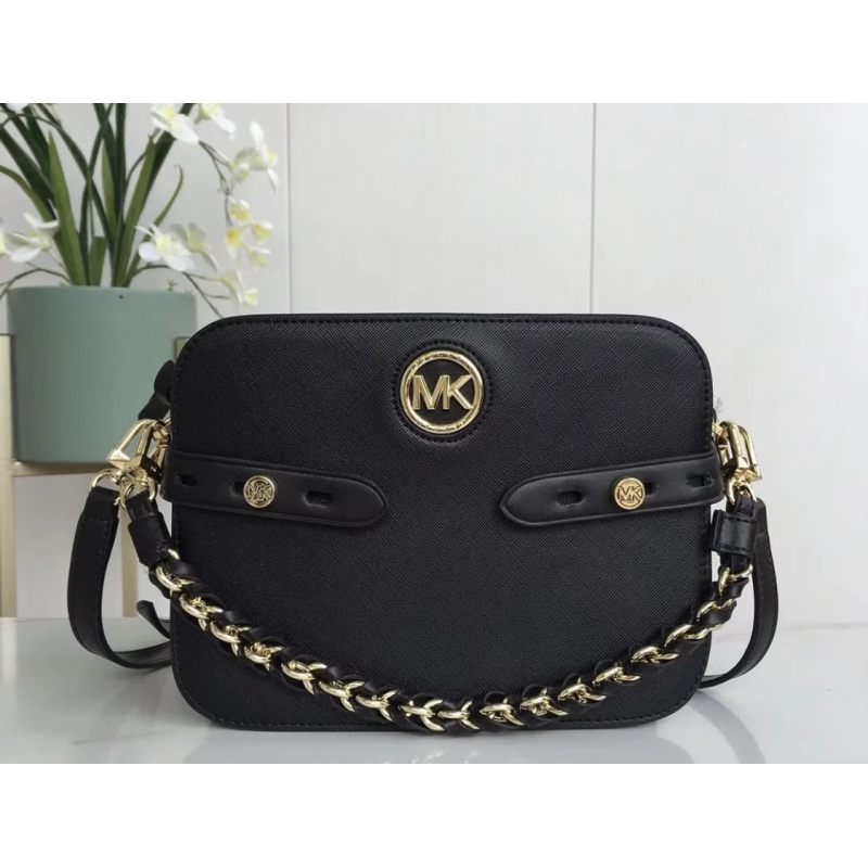 Сумка шкіряна жіноча MK Carmen black