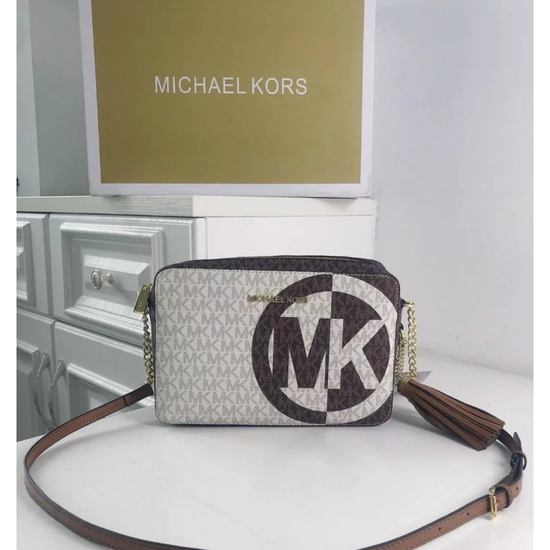 Сумка шкіряна жіноча MK Jet Set (212) brown