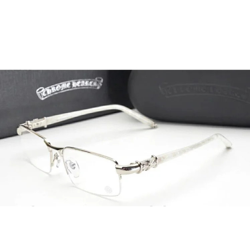 Чоловіча оправа в стилі Chrome Hearts Bone чорні Чоловіча оправа в стилі Chrome Hearts Bone чорні