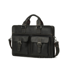 Чоловіча шкіряна сумка портфель Wild Leather (262) чорна