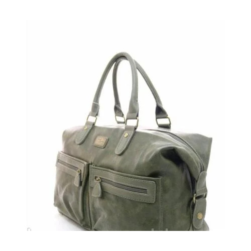 Чоловіча дорожня стильна сумка David Jones (355) хакі Чоловіча дорожня стильна сумка David Jones (355) хакі