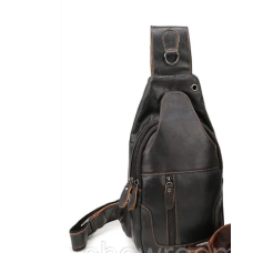 Чоловіча сумка на груди (слінг) Leather Collection (371)