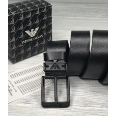 Чоловічий чорний шкіряний ремінь (317)