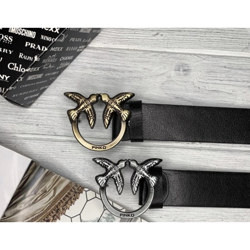 Жіночий шкіряний ремінь Pinko gold Жіночий шкіряний ремінь Pinko gold